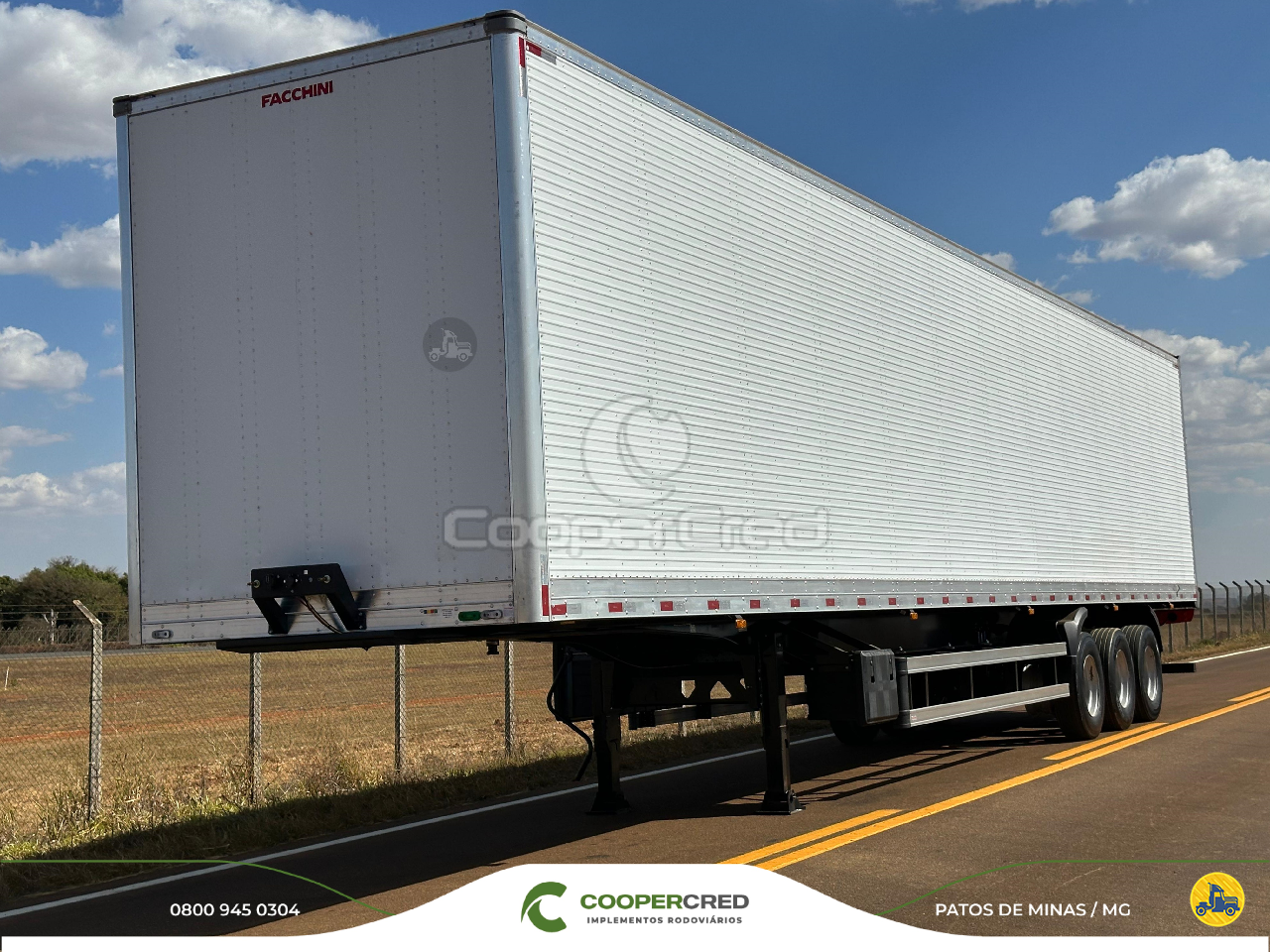CARRETA SEMI-REBOQUE BAU FURGÃO Cooper Cred Implementos Rodoviários MG PATOS DE MINAS MINAS GERAIS MG